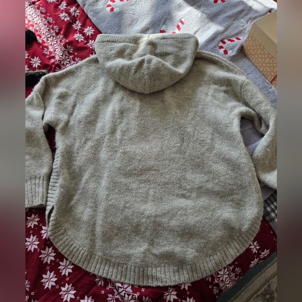Women's Madewell Wool Blend Hooded Sweater - Picture 2 of 6
